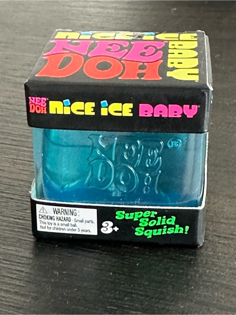 Schylling authentic Nice Ice Baby Super Solid Squish - Blue